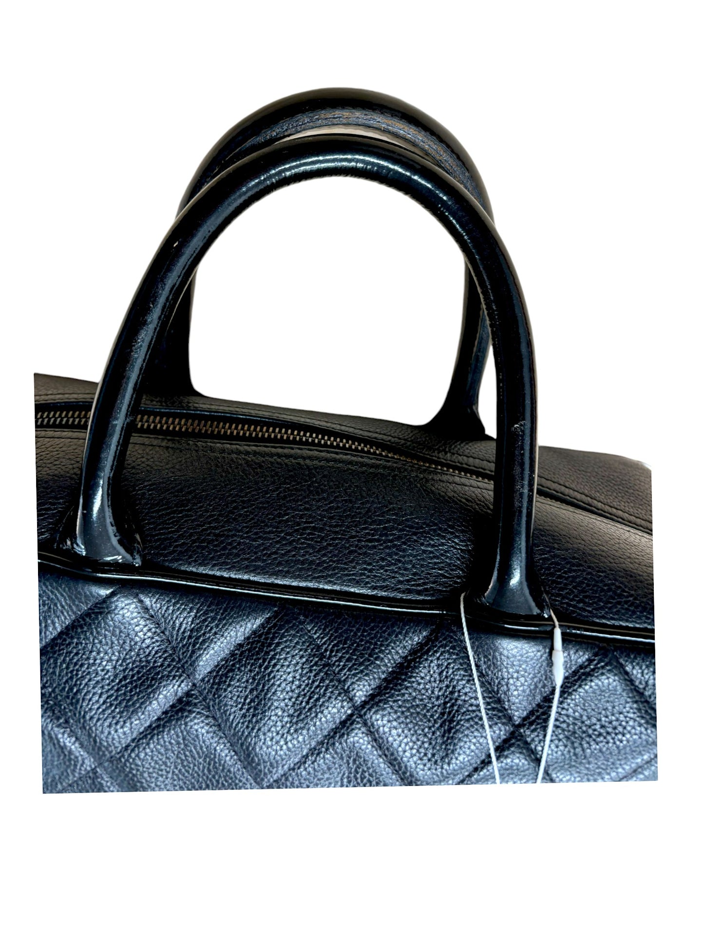 Chanel Matelasse Logo Boston Bag